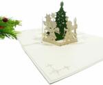 Kiriori Felicitare Carte de felicitare Kiriori Pop-up - Copac cu îngeri (CSWCH179PAEN)