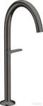 Hansgrohe AXOR ONE Select 260 magasított mosdócsaptelep klik-klak leeresztővel, szálcsiszolt fekete króm 48030340 (48030340)