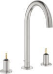 GROHE Atrio Private Collection 3-lyukas mosdócsaptelep, 1/2″ L-es méret, SuperSteel 20593DC0 (20593DC0)