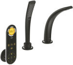 GROHE GROHE Ondus 2-lyukas digitális kádkombináció, bársony fekete 36047KS0 (36047KS0)