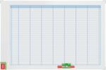 Nobo Organizator NOBO Performance, saptamanal, magnetic, 90x60 cm, kit de planificare inclus, albastru (NB-3048201)
