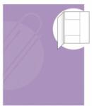 Papiernik Harta de depozitare cu 3 clapete EKO 253 pliat - violet