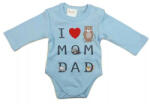 AB ABR Hosszú ujjú pamut body - Kék - Mom Dad (50)