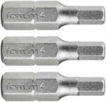Fortum behajtóhegy HEX, 3 db, S2 acél; H 6×25mm, bliszteren (4741508) - gardenet