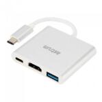 Astrum DA620 USB-C 3.1 - HDMI + USB-C + USB 3in1 adapter fehér