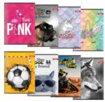 JUNIOR Jegyzetfüzet A4, vonalas 444, 40 lap - E design