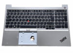 Lenovo ThinkPad E15 Gen 1 háttérvilágítással (backlit) trackpointtal (pointer) ezüst burkolattal (topcase) magyar (HU) laptop/notebook billentyűzet gyári