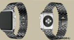 FeiFan Fém óraszíj Apple Watch órához 38/40/41 mm FeiFan Hexagon - Fekete (IWFH301)