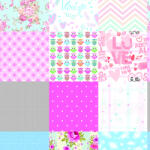  Tapet personalizat Colaj colorat 173