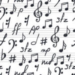  Tapet personalizat Note muzicale 140