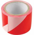 Extol Jelölő szalag, piros-fehér; 75mm×100m, polietilén (kordonszalag) (9565) - profimax