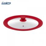 Heinner Capac Sticla Heinner Cu Margine Din Silicon Ajustabila pe 3 Dimensiuni 28/30/32cm Rosu (HR-AER-28D32R)