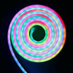 Delux LED szalag neon flex RGB szett távirányítóval tápegységgel 5m IP65, 12V DC 4, 8W/m 300lm/m 120LED/m SMD2835 - DEL1637 deLux (DEL1637)