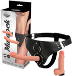 Harness Attraction - prémium vibrátor 19, 8 + 15 cm - O - 4 cm - szexvital