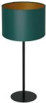 Luminex Asztali lámpa ARDEN 1xE27/60W/230V, 25 cm átmérő, zöld/arany 3554 (LU3554)