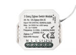 Smartzilla Tuya Zigbee kapcsoló mögé rejthető 3 csatornás kapcsoló okosító (N) (2046402-3N)
