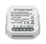 Smartzilla Tuya WIFI kapcsoló mögé rejthető 2 csatornás kapcsoló okosító (N) (2046401-2N)