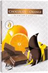 BISPOL Ароматни свещи Bispol Aura - Chocolate-Orange, 6 броя (p15-340)