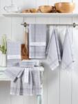 Asir GROUP Pamut kéztörlő szett 10 db 45 x 65 cm szürke fehér (336EPJ1147)