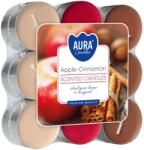 BISPOL Ароматни чаени свещи Bispol Aura - Apple-Cinnamon, 18 броя (p15-18-87)