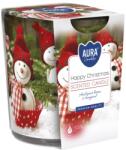 BISPOL Ароматна свещ в чаша Bispol Aura - Happy Christmas, 100 g (sn72s-25)