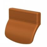 Gelavi Erkélyajtó behúzó kilincs, közepes, műanyag, barna (AJTO008)