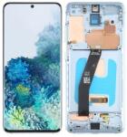 Samsung GH82-31432B Gyári Samsung Galaxy S20 5G OLED kijelző érintővel Kék kerettel előlap (GH82-31432B)
