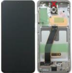 Samsung GH82-31433C Gyári Samsung Galaxy S20 5G OLED kijelző érintővel Fehér kerettel előlap (GH82-31433C)