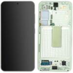 Samsung GH82-30480E Gyári Samsung Galaxy S23 OLED kijelző érintővel Lime színű kerettel előlap (GH82-30480E)