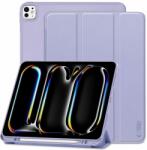  Tablettok iPad Pro 13 2024-2025 (7-8. Gen, 13 coll) - lila smart case, ceruza tartóval