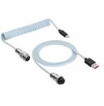 Akyga Cablu spiralat USB-A la USB type C GX16 T-T tip Aviator 3m, Akyga AK-USB-48 (AK-USB-48)