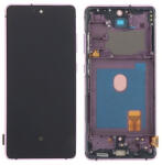 Samsung G780, G781 Galaxy S20 FE 4G és 5G előlap keret, lcd kijelző és érintőpanel, lila (Same size OLED)
