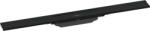 Hansgrohe RainDrain Flex, felső zuhanylefolyó készlet 700, rövidíthető, szabad felületű beépítéshez, fekete matt, HAN-56043670 (HAN-56043670)