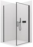 Cerano Porte, 1 szárnyas zuhanykabin 80x100 cm, 8mm átlátszó üveg, fekete profil, CER-CER-413570 (CER-CER-413570)