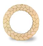  Fa koszorú, 20cm fonott mintával