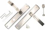 KOTARBAU Mâner ușă cu blocare WC lung 90 mm - Culoare nikl-chrom (L459)
