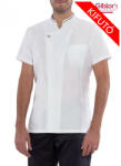 Giblor's szakácskabát - fehér, rövid ujjú, ICE COOL (19P08G103)