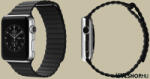 FeiFan Mágneses, bőr hatású óraszíj Apple Watch órához 38/40/41 mm FeiFan - Fekete (IWBM301)