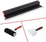 ZuperPRO Set Gletuire cu Lama Profesionala Inlocuibila 60 cm, Trafalet pentru Glet 25 cm si Spaclu Flexibil 10 cm
