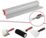 ZuperPRO Set Gletuire cu Lama Profesionala Inlocuibila 60 cm, Gletiere Finisaj si Colturi, Trafalet pentru Glet 22 cm si Spaclu Flexibil 15 cm