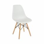 TEMPO KONDELA Modern szék, bükk+ fehér, CINKLA 3 NEW