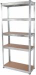 ROJAPLAST Polcos állvány 70 x 30 x 150 cm ezüst (9810)
