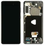  GH82-27267A Samsung Galaxy S21 Plus OLED kijelző érintővel fekete kerettel előlap (GH82-27267A)