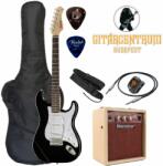 Harley Benton ST20 BK + Blackstar DEBUT10E kezdőszett