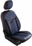 Panda Set Huse Scaune Auto pentru Volvo V50 - Panda Londra, cu fermoare pentru bancheta rabatabila, albastru - negru , 11 piese