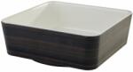 APS APS Plus Castron pătrat decor din lemn stejar închis, crem, lungime: 200 mm Castron