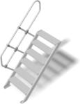 KRAUSE LÉPCSŐ (KÖNNYŰFÉM), 6 FOKOS 1, 0 M, 60° (823557) - profiletra