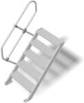KRAUSE LÉPCSŐ (KÖNNYŰFÉM), 5 FOKOS 1, 0 M, 60° (823540) - profiletra