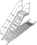 KRAUSE LÉPCSŐ DOBOGÓVAL (KÖNNYŰFÉM) 10 FOKOS 0, 6 M, 60° (824998)