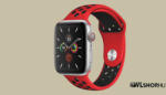 FeiFan Szilikon sport óraszíj Apple Watch órához 38/40/41 mm FeiFan - Piros-Fekete (IWSZN311)